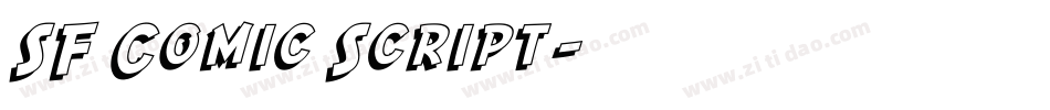 SF Comic Script字体转换